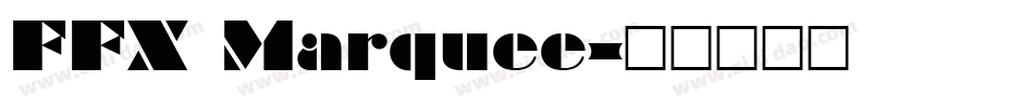FFX Marquee字体转换